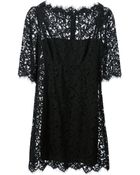 Dolce & Gabbana Lace Fitted Dress - Lyst
