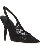 Dolce & Gabbana Lace Pump - Lyst