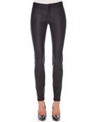 Michael Kors Michael Stretchleather Skinny Pants - Lyst