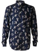 Naked & Famous Wood Land Creature Print Shirt - Lyst