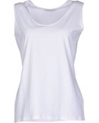 Lamberto Losani Sleeveless Tshirt - Lyst