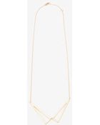 Jennifer Zeuner Double Triangle Pendant Necklace - Lyst