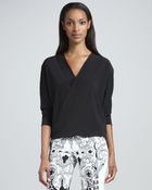 Etro Mixedprint Flared Pants Blackwhitegreen - Lyst