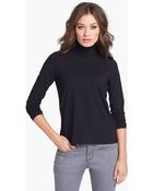 Eileen Fisher Scrunch Neck Top - Lyst