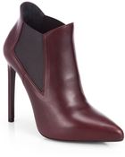 Saint Laurent Paris Leather Ankle Boots - Lyst