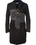 Junya Watanabe Slim-Fit Patchwork Wool Coat - Lyst