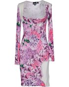 Just Cavalli Short Dress - Lyst