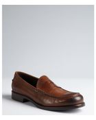 Tod's Leather Cutout Penny Loafers - Lyst