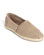 Toms Seasonal Classic Suede Slipon - Lyst