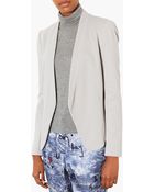 Topshop Darcy Textured Blazer - Lyst