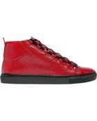Balenciaga Galuchat Printed High Sneakers Red - Lyst