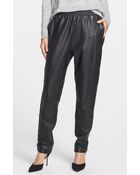 Marc By Marc Jacobs Leather Track Pants - Lyst