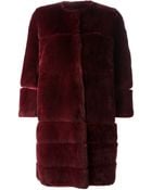 P.a.r.o.s.h. Heidi Rabbit Fur Coat - Lyst