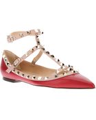 Valentino Rockstud Ballerina Pump - Lyst
