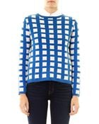 Chinti & Parker Exclusive Grid Cashmere Sweater - Lyst