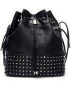 Zara Bucket Bag with Metal Detailing - Lyst