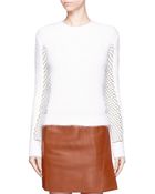 3.1 Phillip Lim Multistitch Cropped Sweater - Lyst
