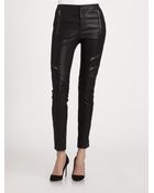 A.L.C. Cannova Leather Moto Pants - Lyst