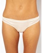 Asos Boudoir Satin and Mesh Panel Thong - Lyst