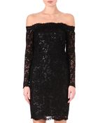Emilio Pucci Off-The-Shoulder Lace Dress - Lyst
