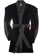 Jenny Packham Short Velvet Robe - Lyst