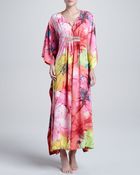 Natori Gala Floralprint Caftan - Lyst