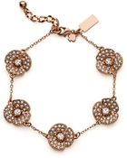 Kate Spade Disco Pansy Thin Bracelet - Lyst