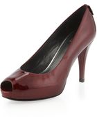 Stuart Weitzman Sierra Peep-Toe Pump - Lyst