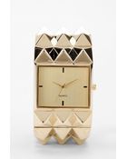 Urban Outfitters Pyramid Studded Watch - Lyst