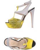 Grey Mer Platform Sandals - Lyst