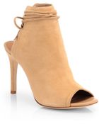 Joie Lexington Suede Opentoe Ankle Boots - Lyst