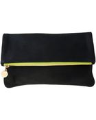 Clare Vivier Foldover Clutch in Black - Lyst