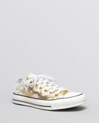 Converse Lace Up Sneakers All Star Fashion Metallic - Lyst