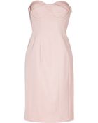 Jil Sander Bonbon Pink Bustier Dress - Lyst