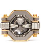 Lanvin Crystal Enamel Ring - Lyst