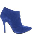 Aldo Sherly Blue Pointed Heeled Ankle Boots - Lyst