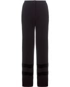 Charles Anastase Black Cotton Flared Trousers - Lyst