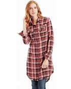 Free People Plaid Buttonup Top - Lyst