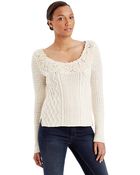 Free People Bejeweled Boatneck Pullover - Lyst