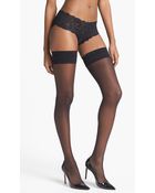 DKNY Sheer Thigh High Stockings - Lyst