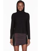 Helmut Lang Black Cotton_cashmere Cash Fly Turtleneck - Lyst