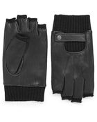John Varvatos Wool Lined Fingerless Gloves - Lyst