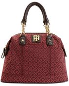 Tommy Hilfiger Bombay Jaquard Bowler Bag - Lyst