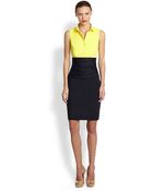 Akris Punto Two-Tone Cummerbund Dress - Lyst