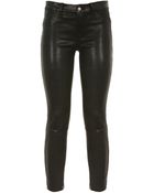 J Brand Black Leather Pants - Lyst