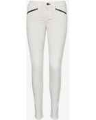 Rag & Bone Ridley Moto Zip Skinny Jeans - Lyst