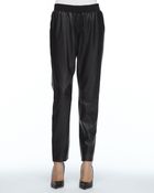 Trina Turk Jady Leather Track Pants - Lyst
