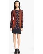 Christopher Kane Grid Print Dress - Lyst