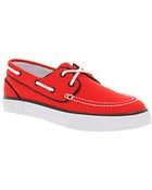 Ralph Lauren Lander Canvas Boat Shoe - Lyst
