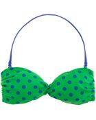 J.Crew Dot Twist Bandeau Top - Lyst